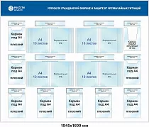 Стенд для Россети Уголок по ГО и защите от ЧС 