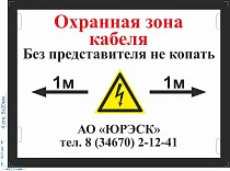 Опознавательный знак КЛ-6 кВ