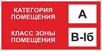 Знак категории помещения по взрывопожарной и пожарной опасности А_В-Iб